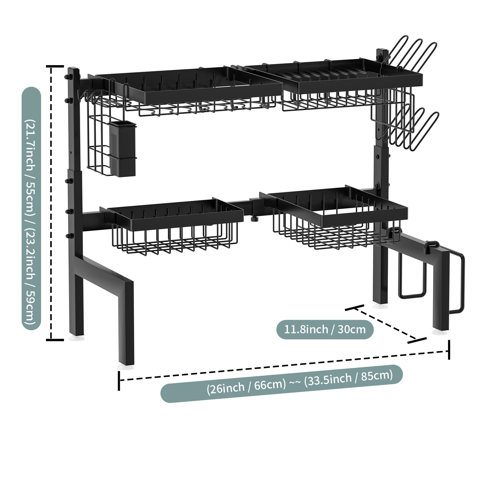 Single layer four baskets