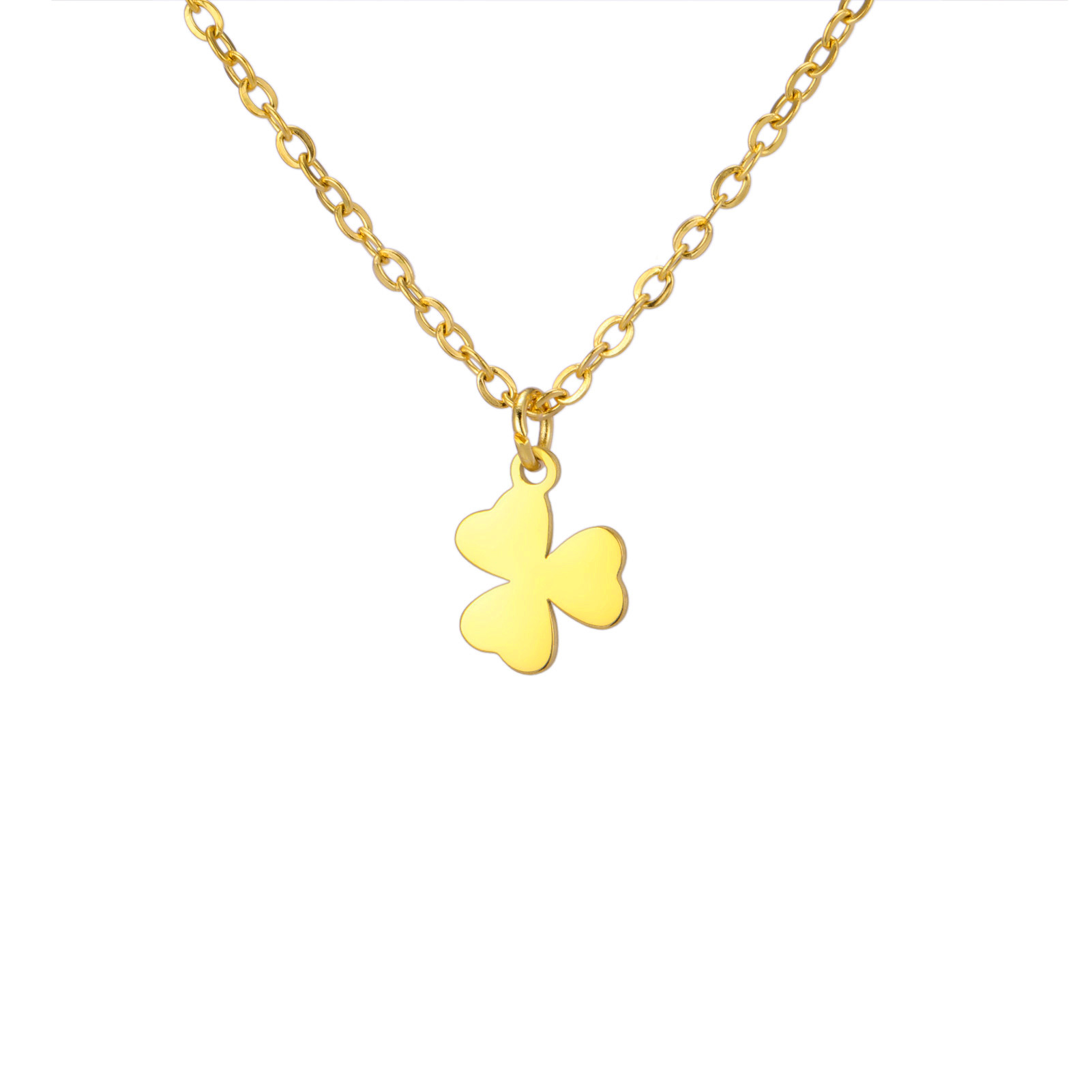 Gold thin cross chain