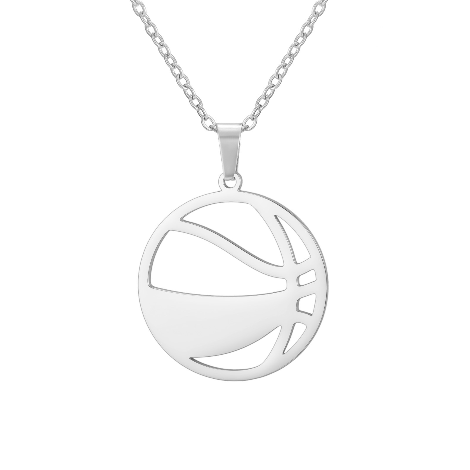 Steel basketball cross chain