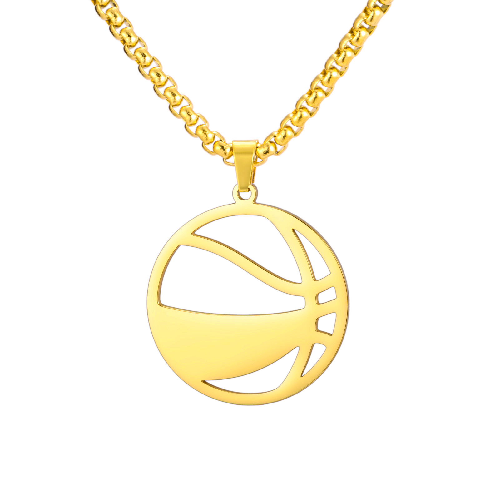 4:Gold basketball box chain