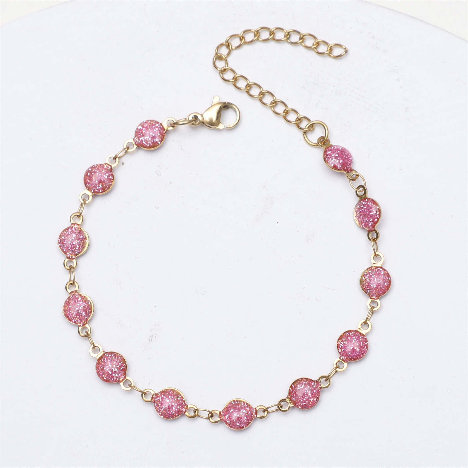 pink Bracelet:17-5cm