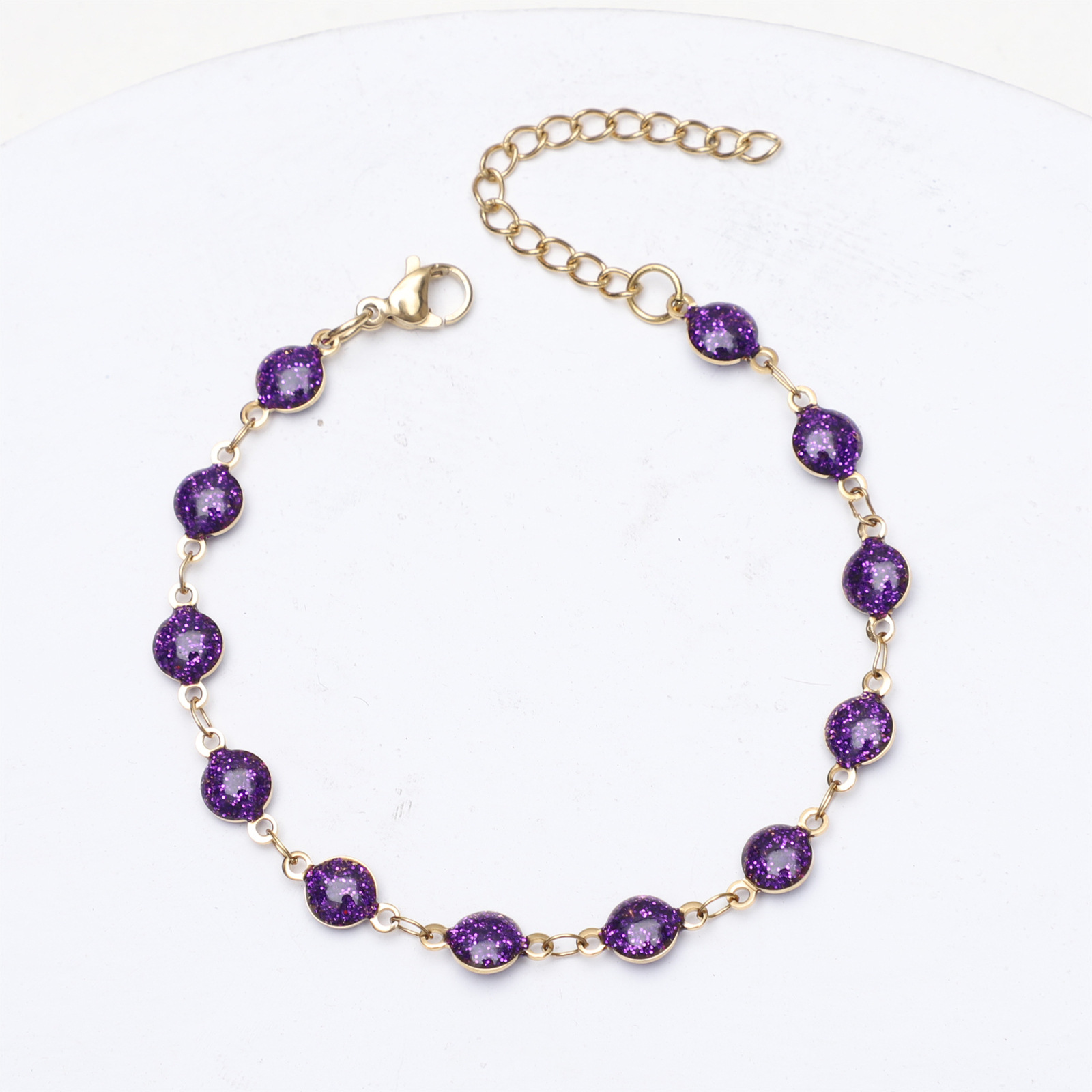 purple Bracelet:17-5cm