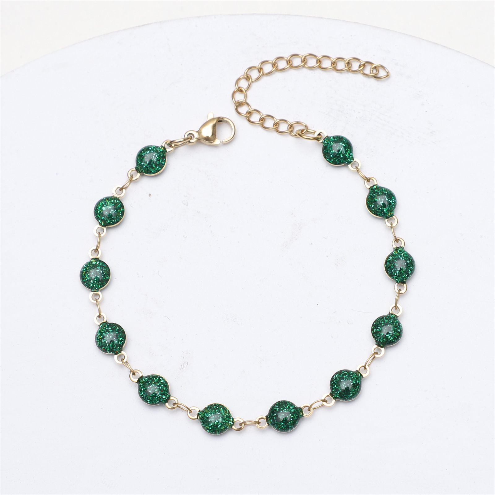 green Bracelet:17-5cm