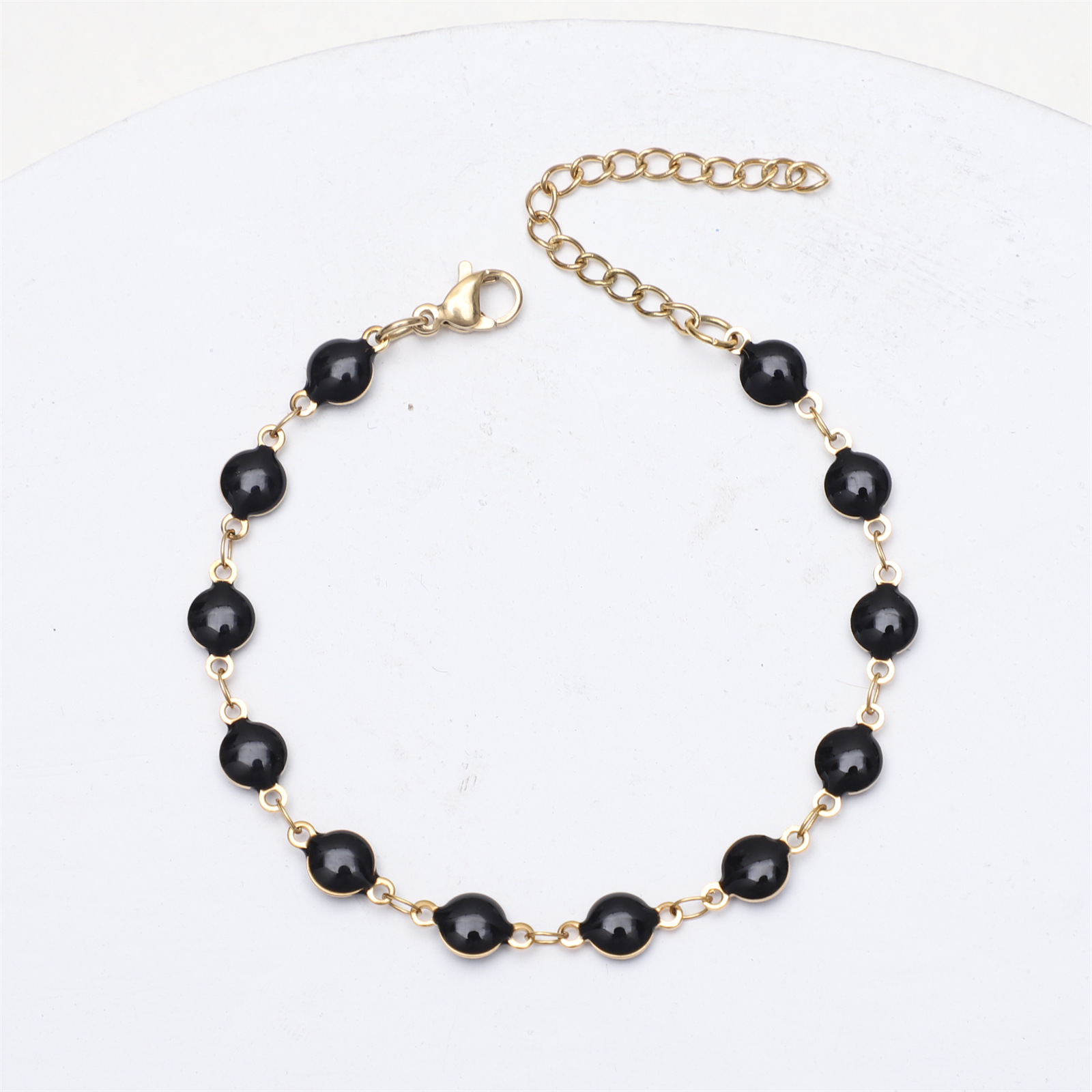 black Bracelet:17-5cm