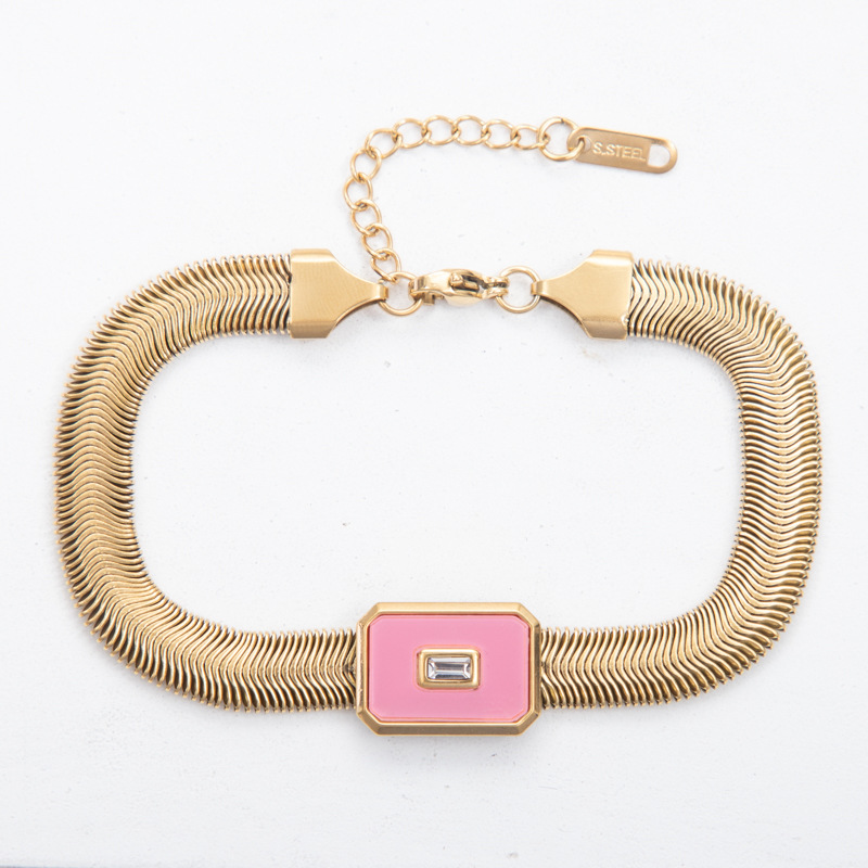 pink Bracelet:18-3CM- Tail tag