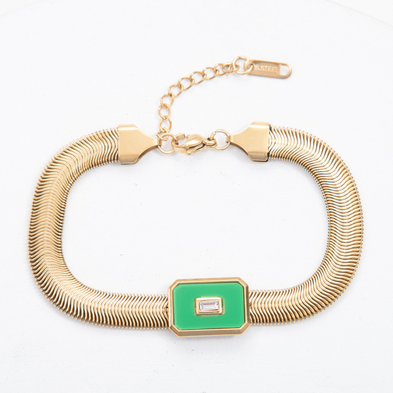 green Bracelet:18-3CM- Tail tag