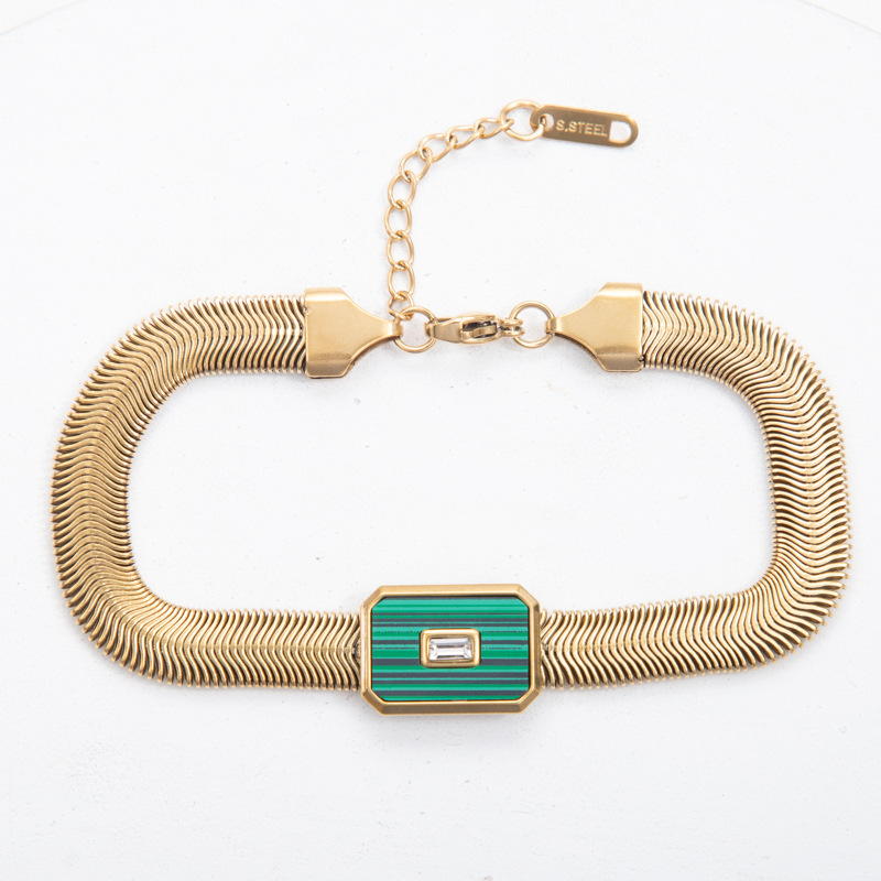 dark green Bracelet:18-3CM- Tail tag