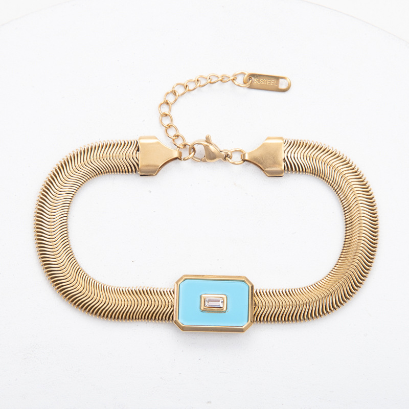 skyblue Bracelet:18-3CM- Tail tag