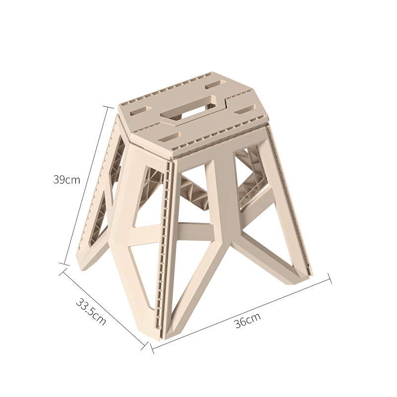 Folding stool light coffee 608 discount