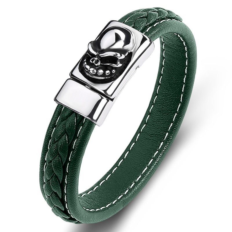 5:A green leather [steel color]