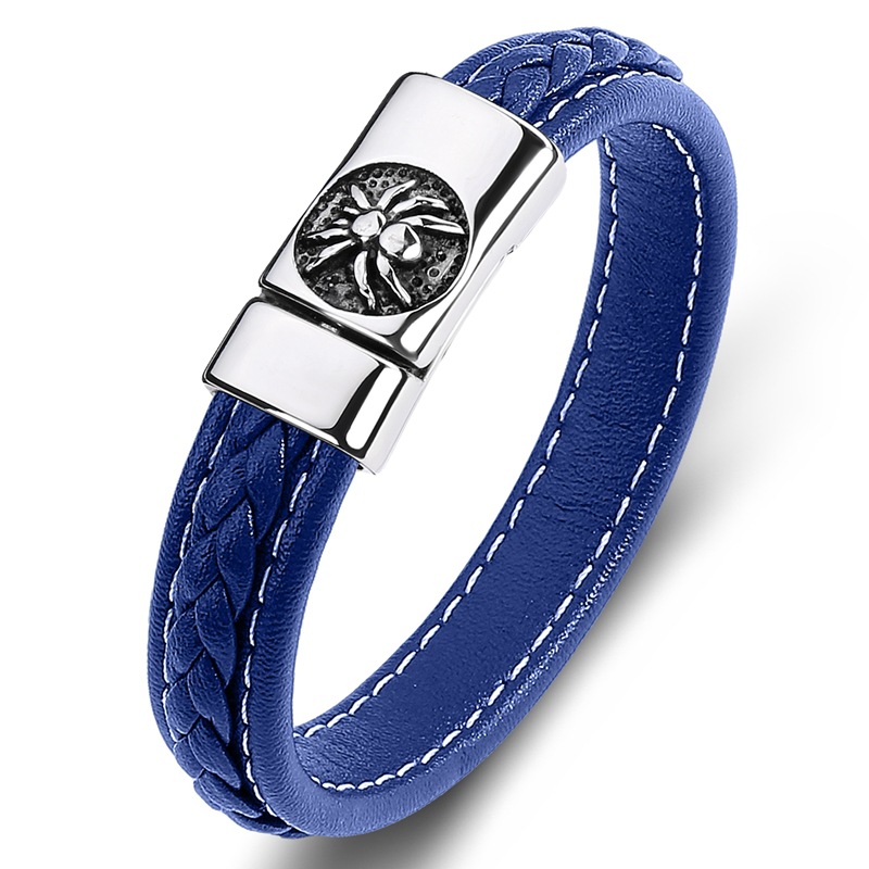 A blue leather [steel color] Inner ring 165mm