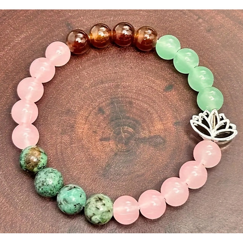 8 African pine pink green lotus