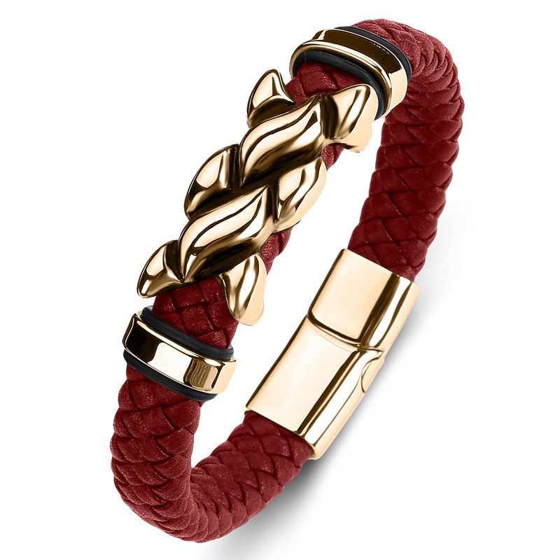 8:Red leather  [gold]