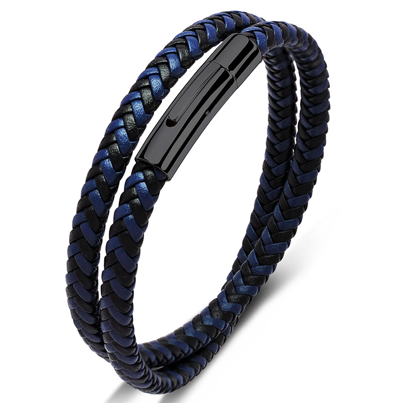 Blue and black leather Inner ring 165mm