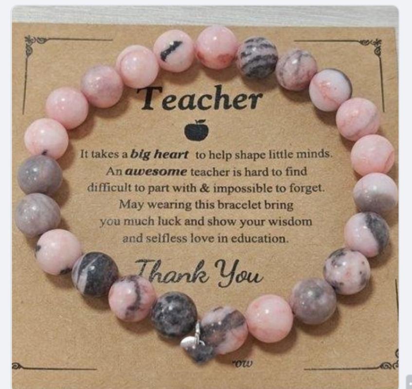 1 Pink Zebra teacher with card