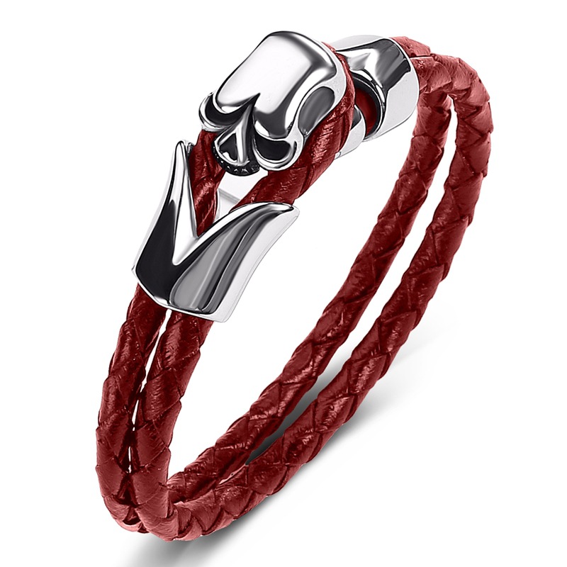 Red leather [steel color] inner ring 200mm