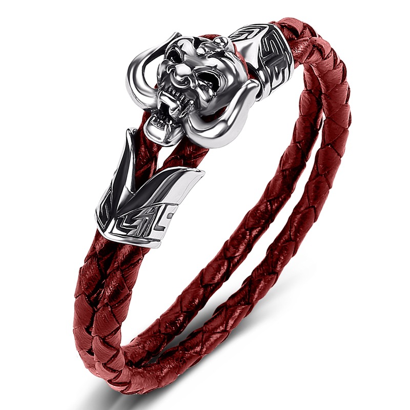 Red leather [steel color] inner ring 165mm