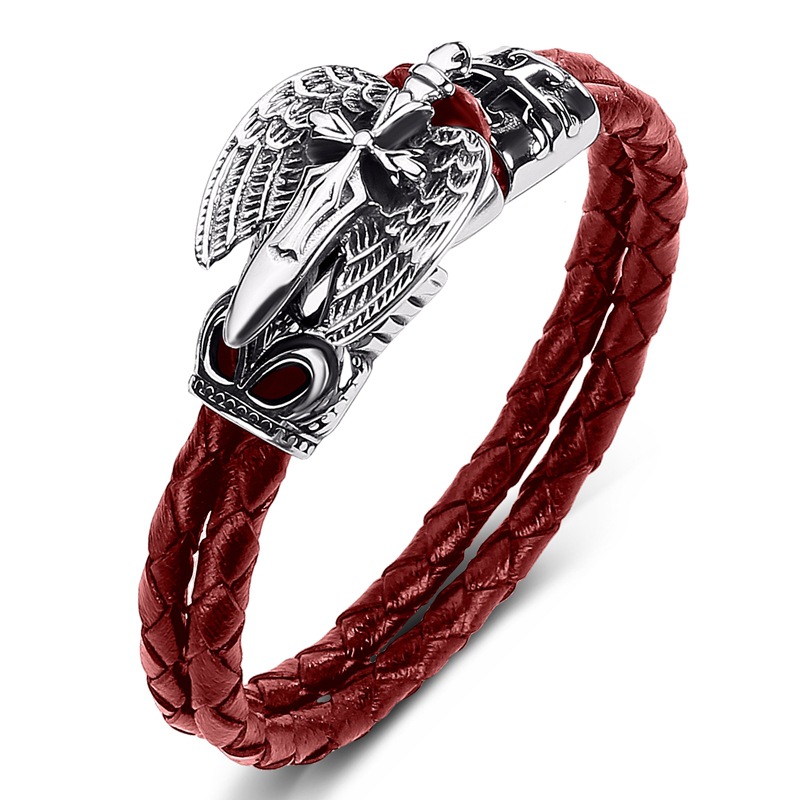 Red leather [steel color] inner ring 185mm