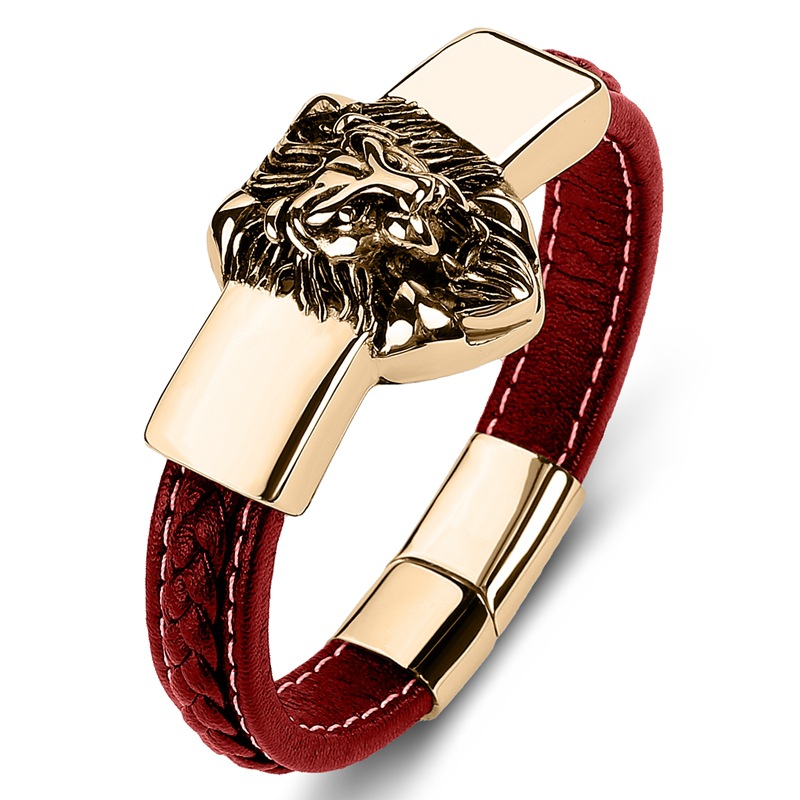 Red leather [gold] Inner ring 165mm