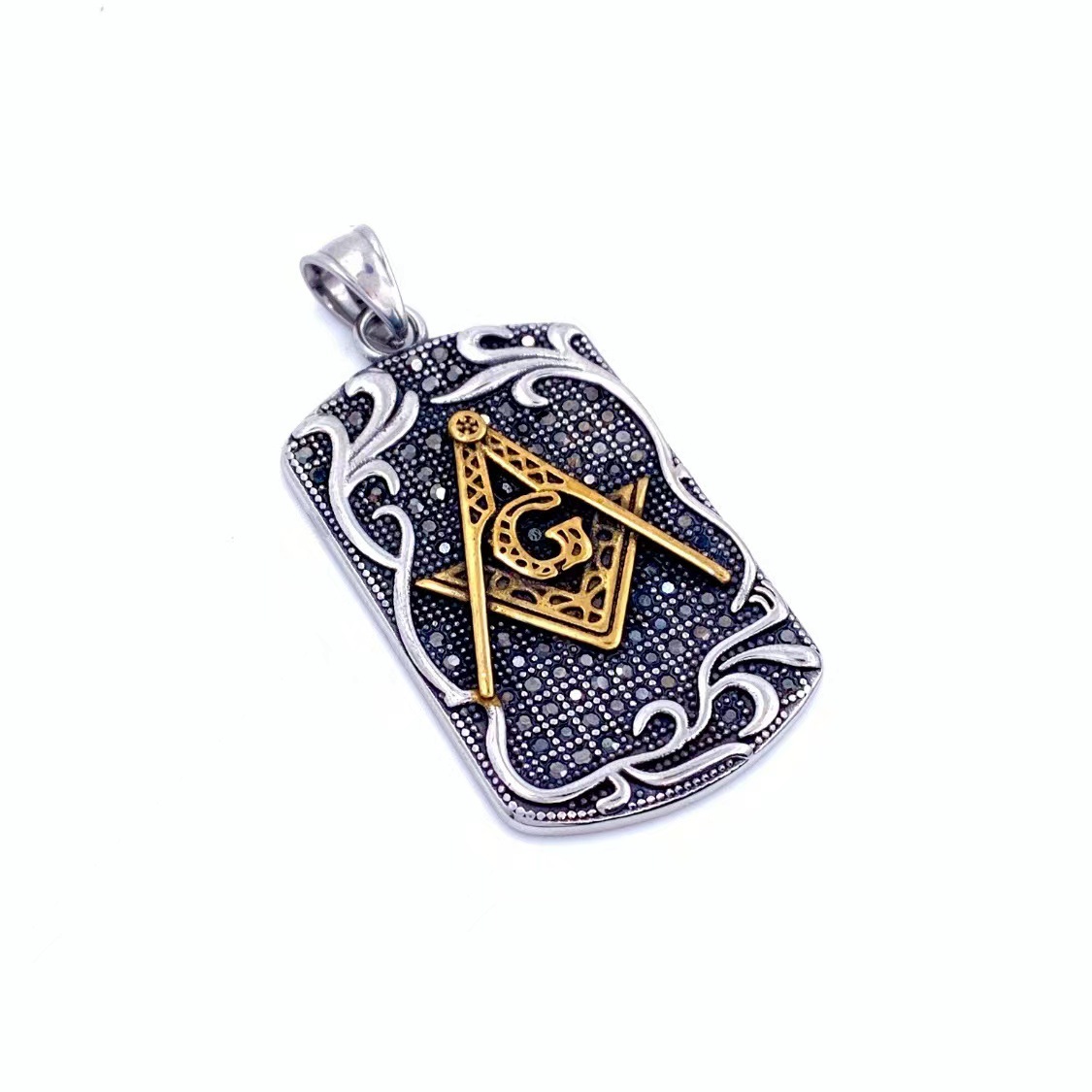 sliver and gold pendant ( excluding chain )