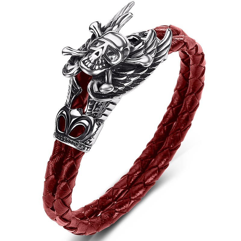 Red leather [steel color] inner ring 200mm