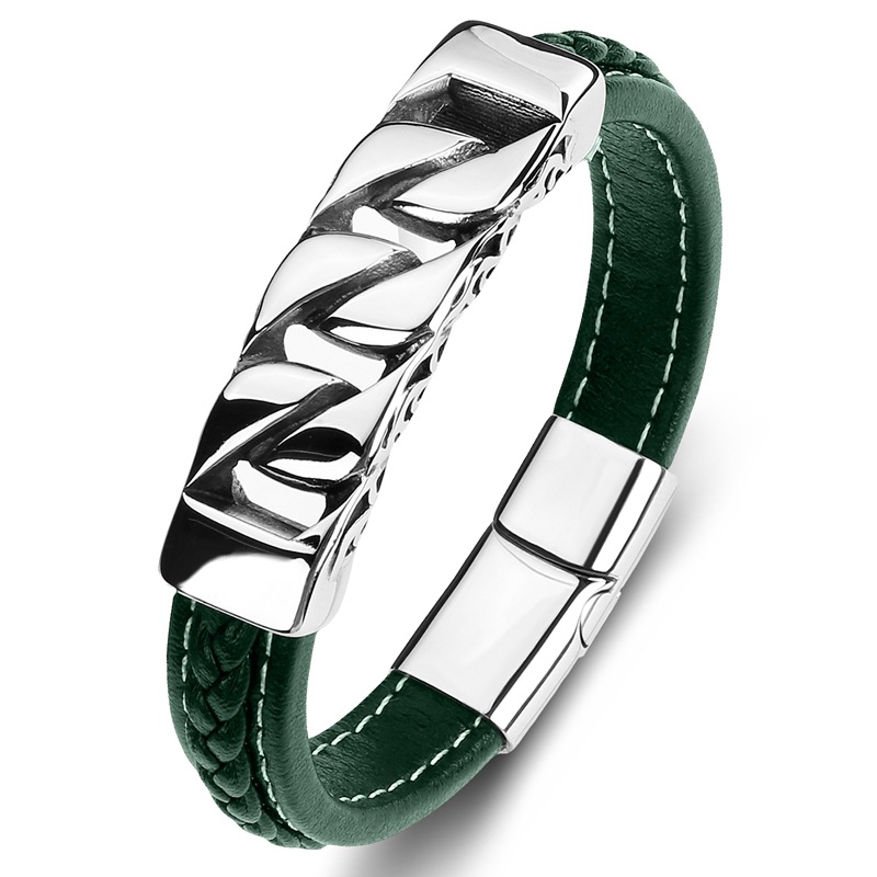 5:Green leather [steel]