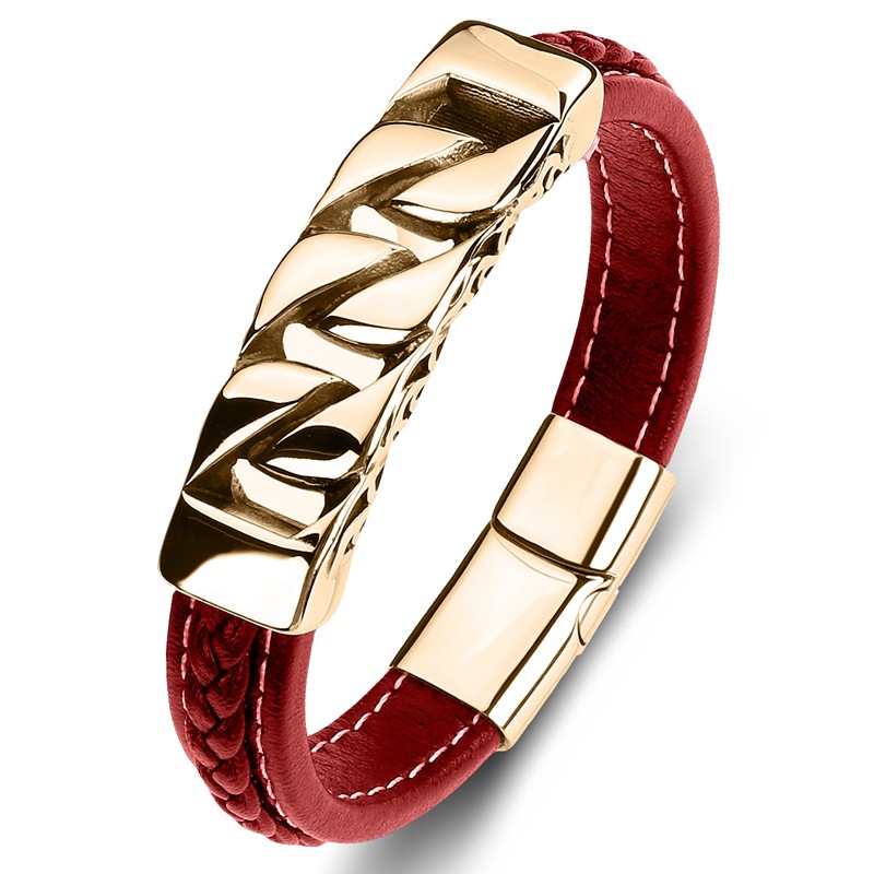 8:Red leather  [gold]