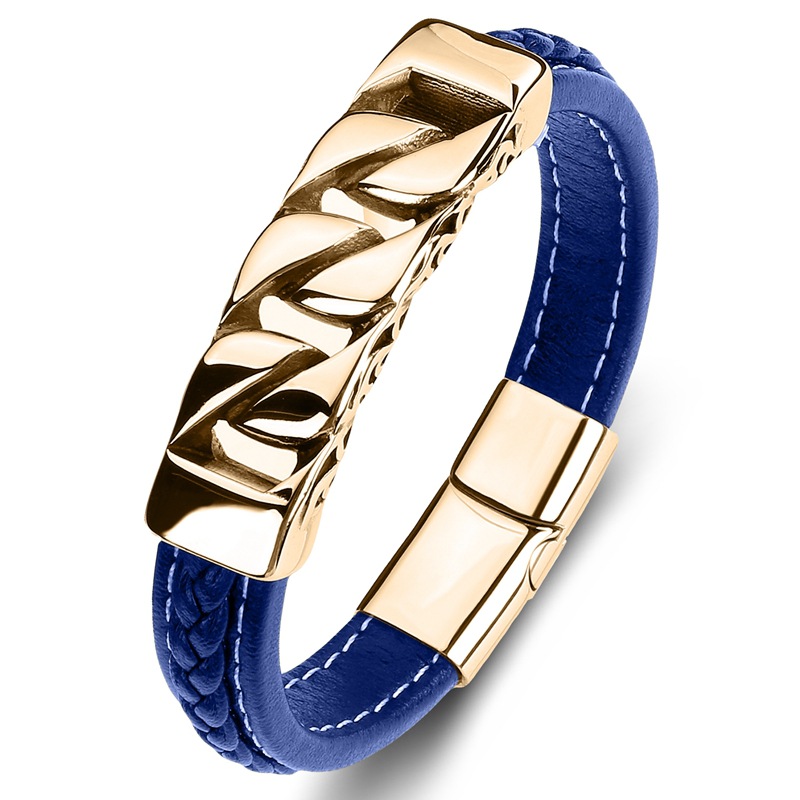 9:Blue leather [gold]