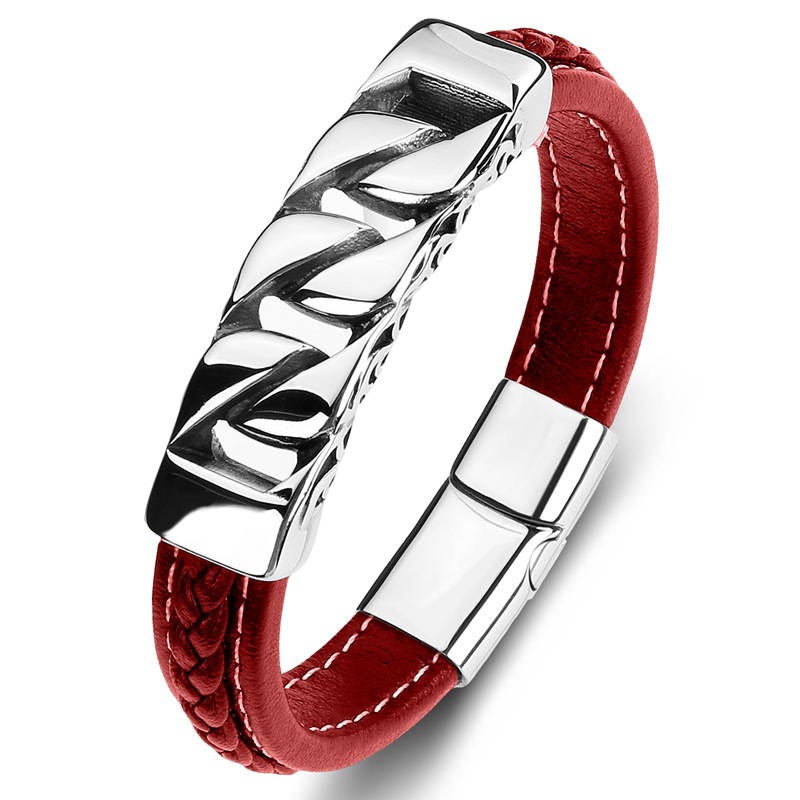 Red leather [steel] Inner ring 165mm