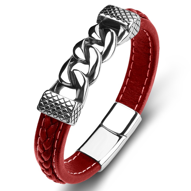 Red leather [steel] Inner ring 165mm