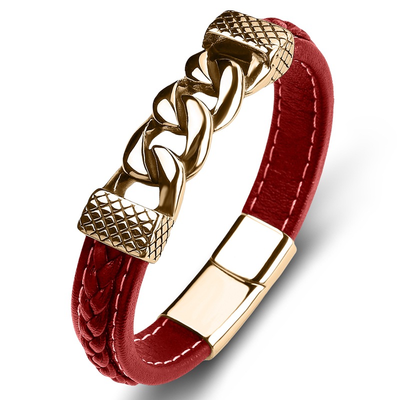 Red leather  [gold] Inner ring 165mm