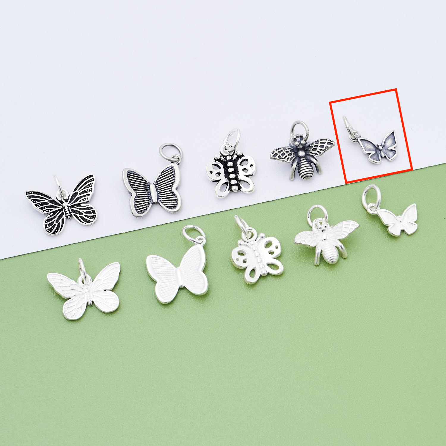 5. Mini Butterfly (Vintage - Black) -10.6x8.5mm