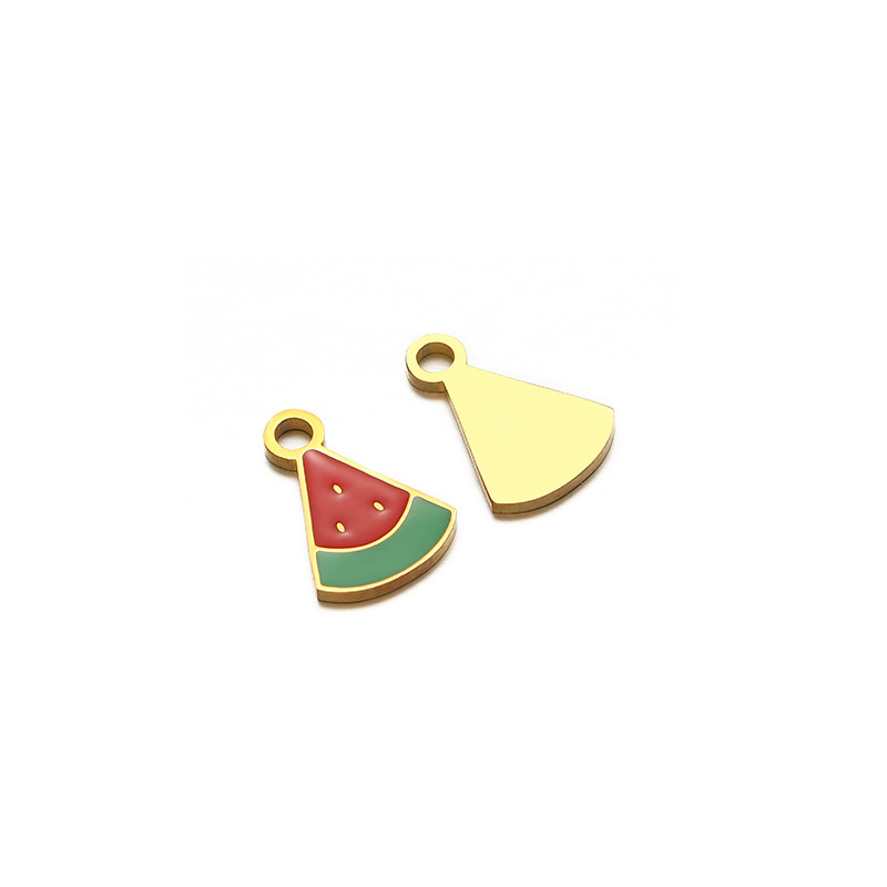 11x16mm golden 1.2mm thick watermelon single drop