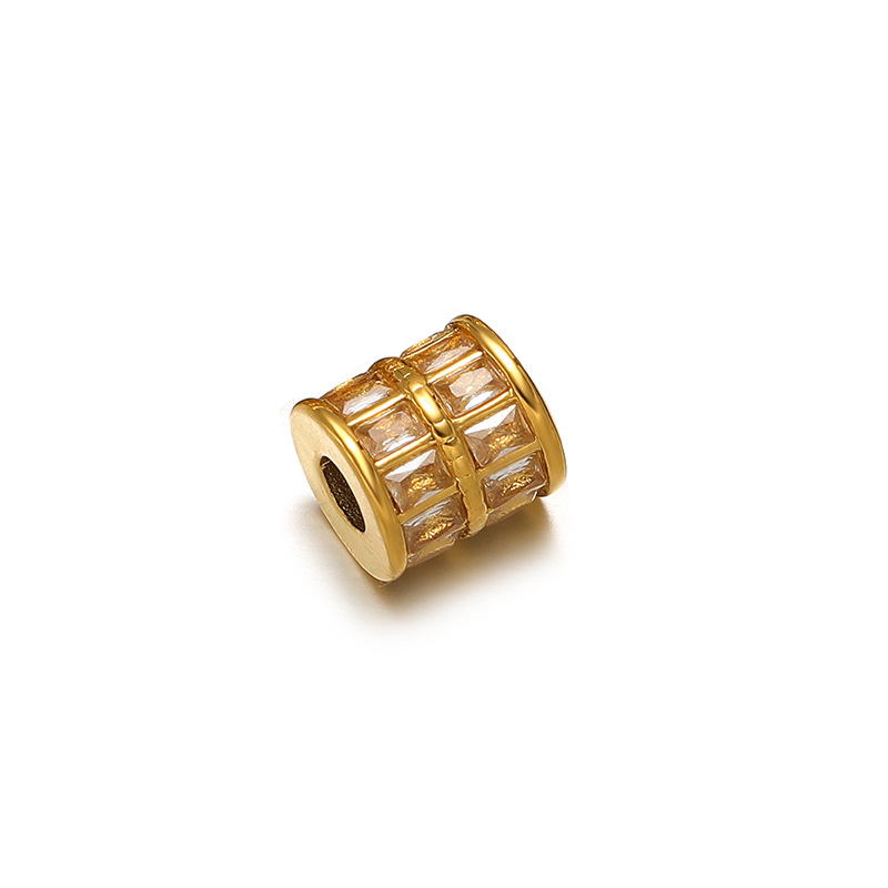 9.8mm high 10.2mm diameter 4mm drill + zircon gold