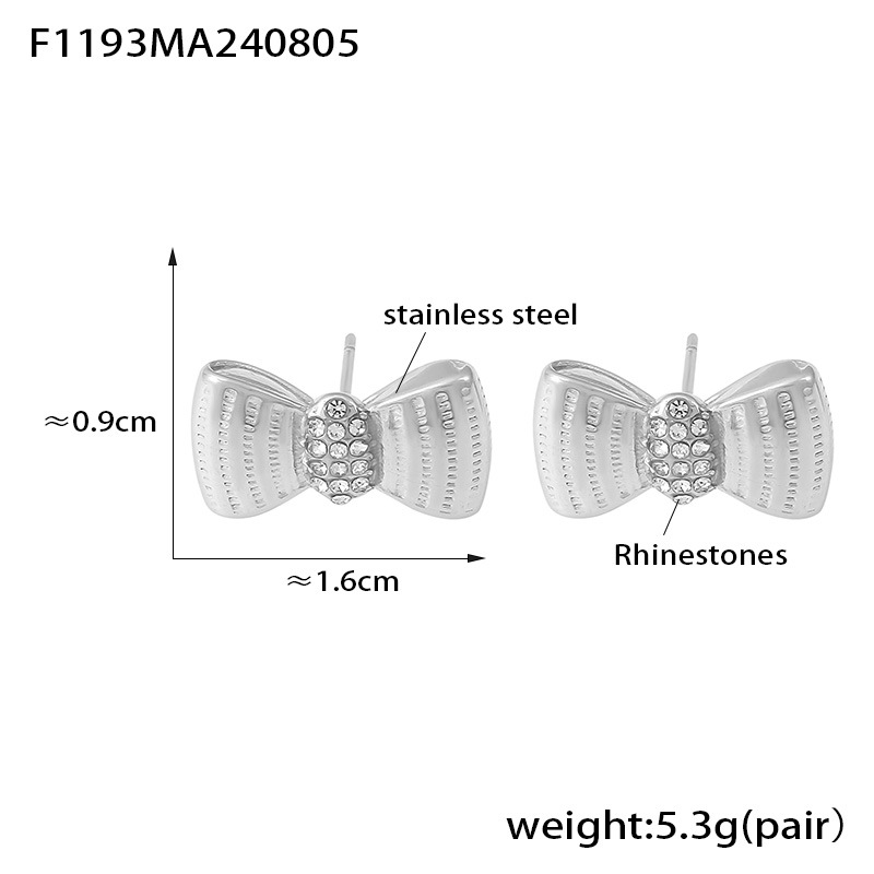 4:F1193- Steel earrings