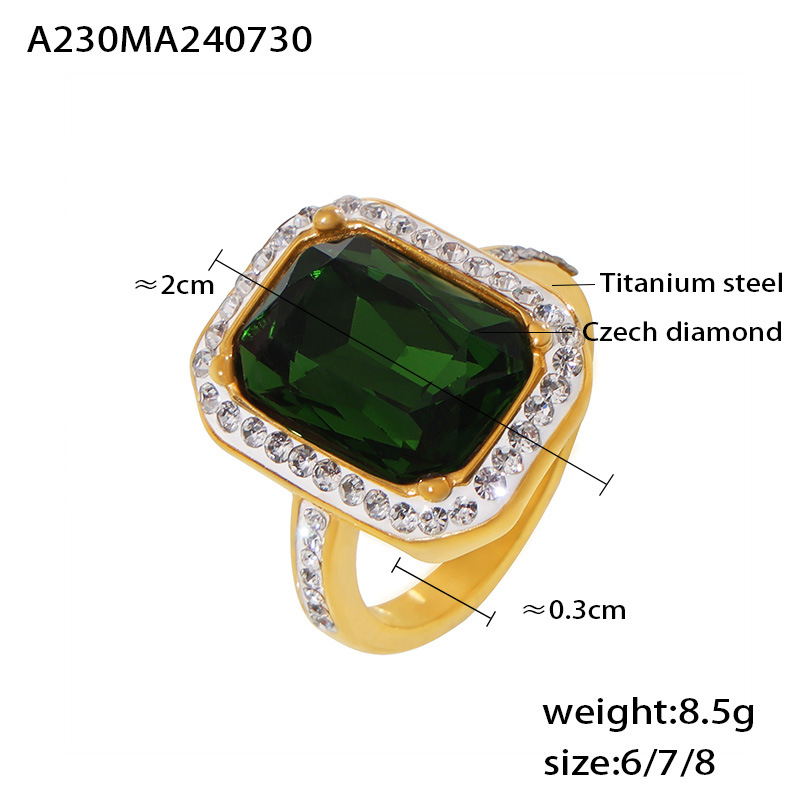 Green diamond US Size #6