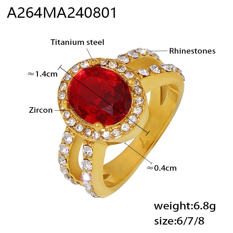 A264- Red US Size #6