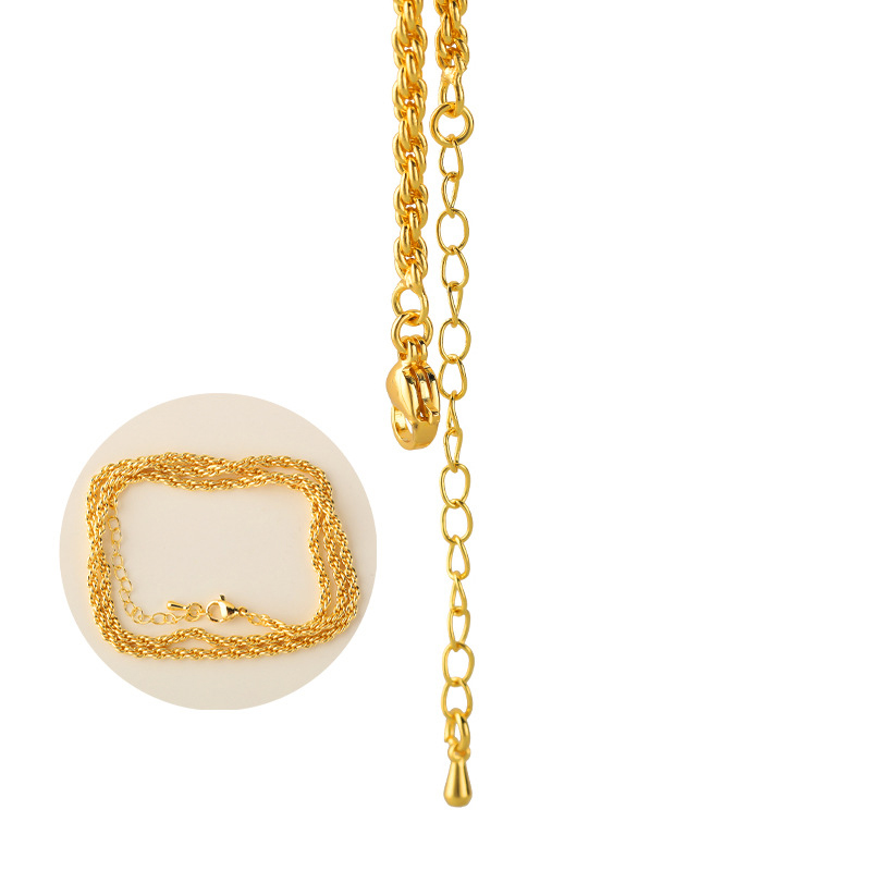 3:24k coarse twist drop extension chain (50x5cm) twist chain