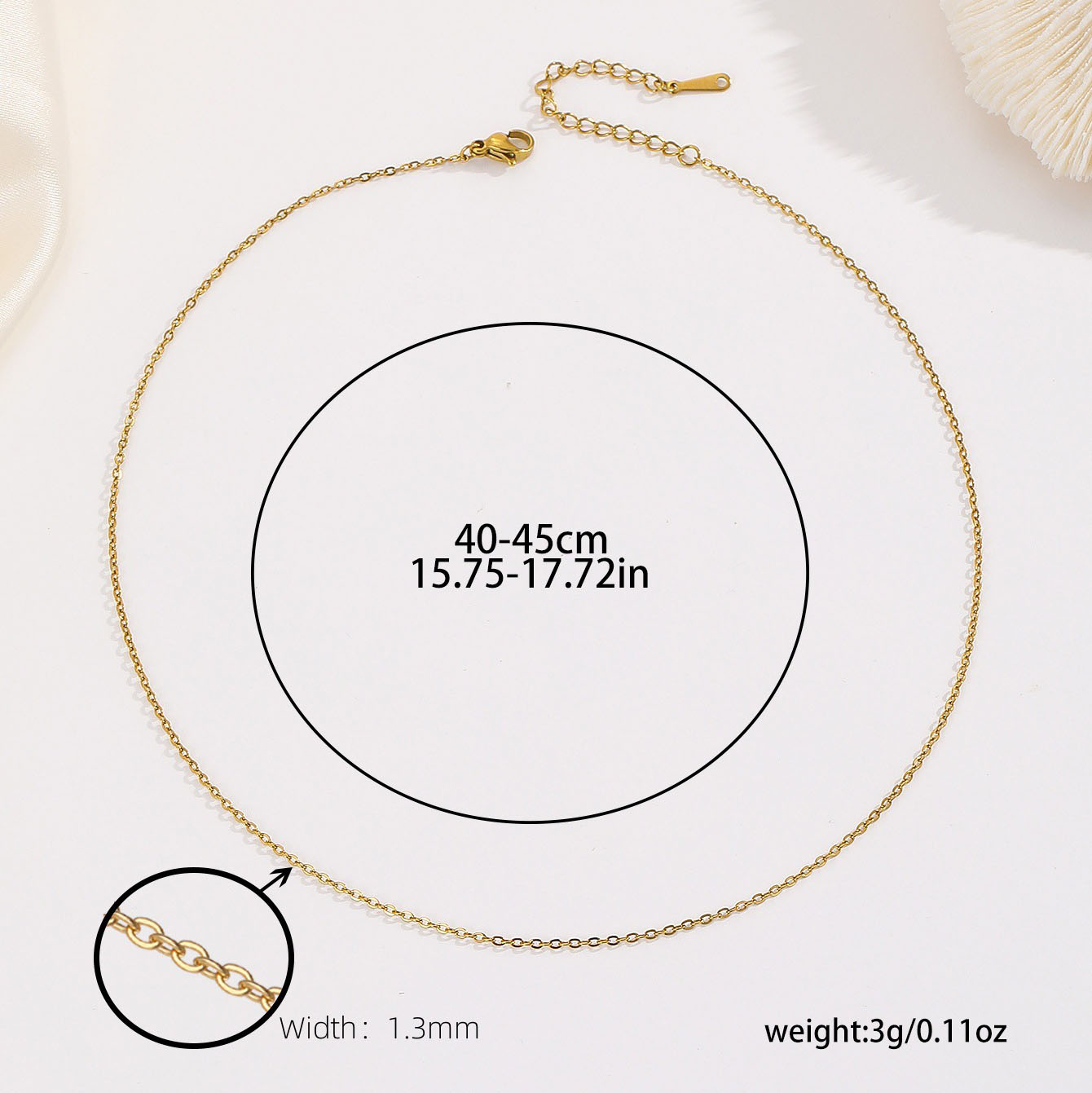 7:PJ-00872-01 gold o-chain