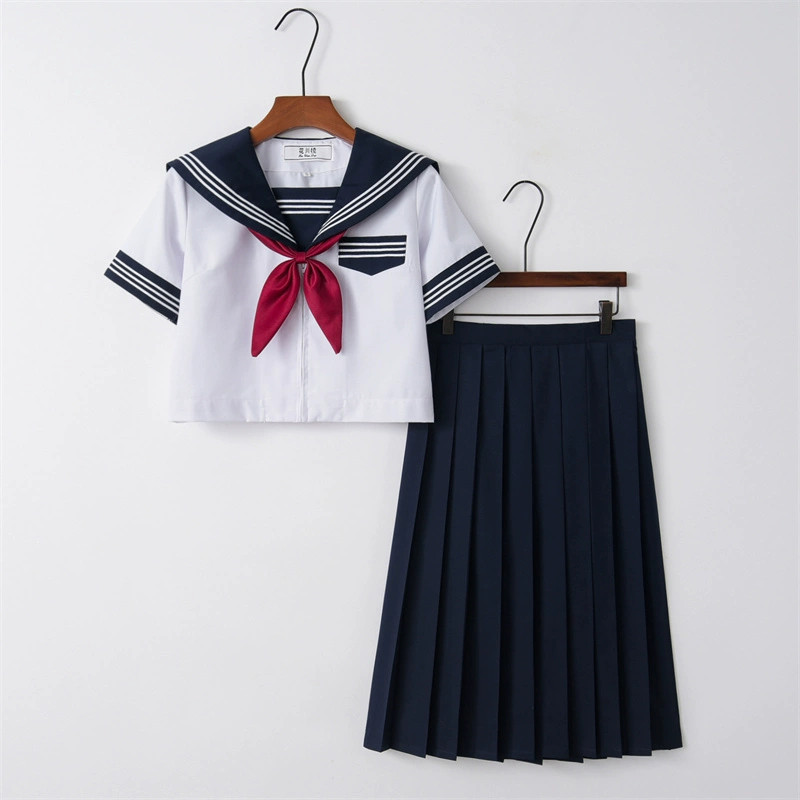 Short sleeve top   navy blue dress   goldfish knot