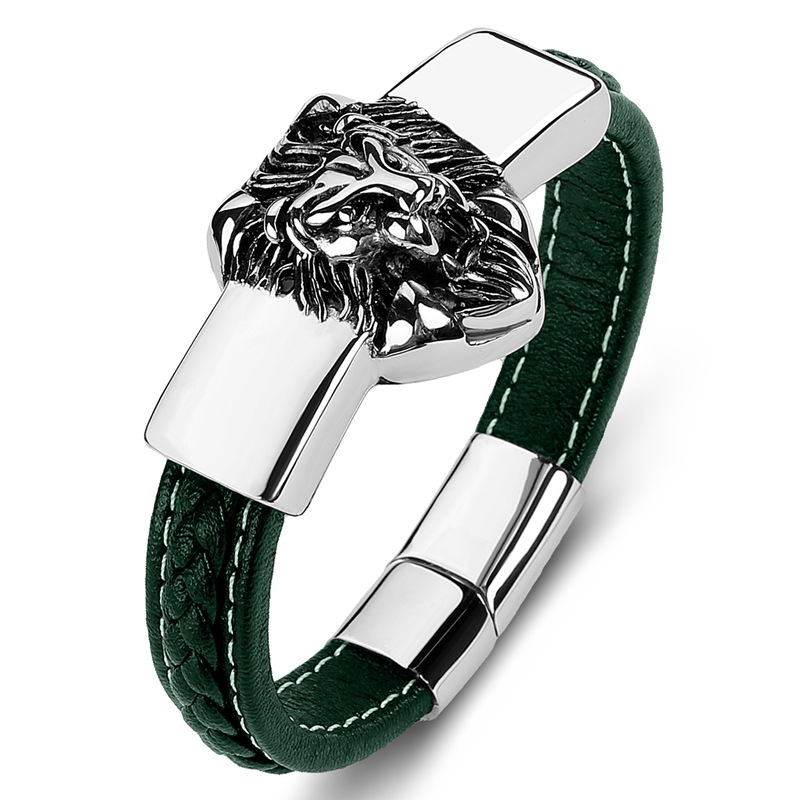 5:Green leather [steel]