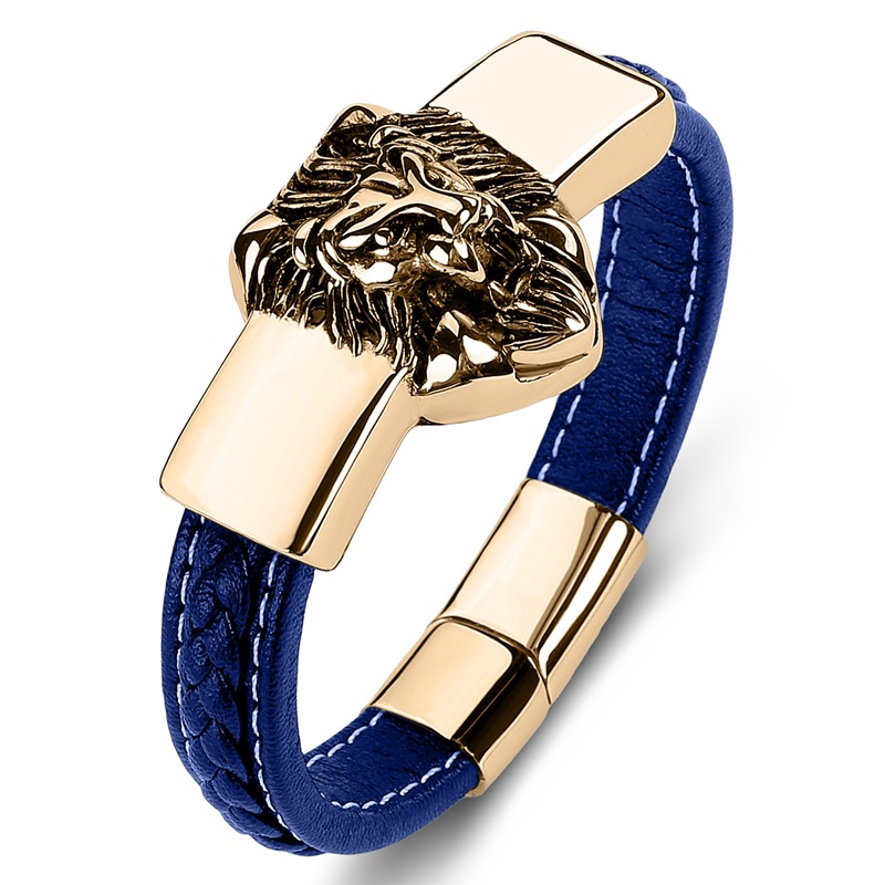 9:Blue leather [gold]