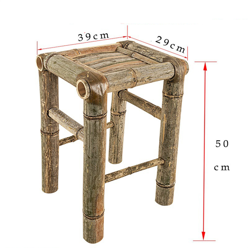 Handmade 50 high bamboo stool