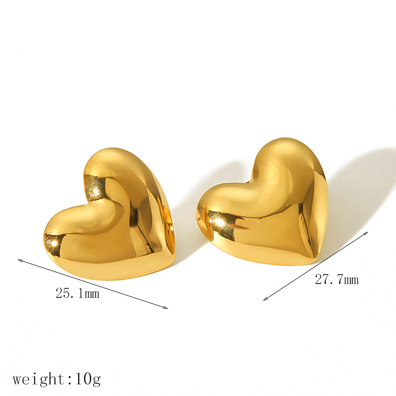 2:TE6654-G stud earrings