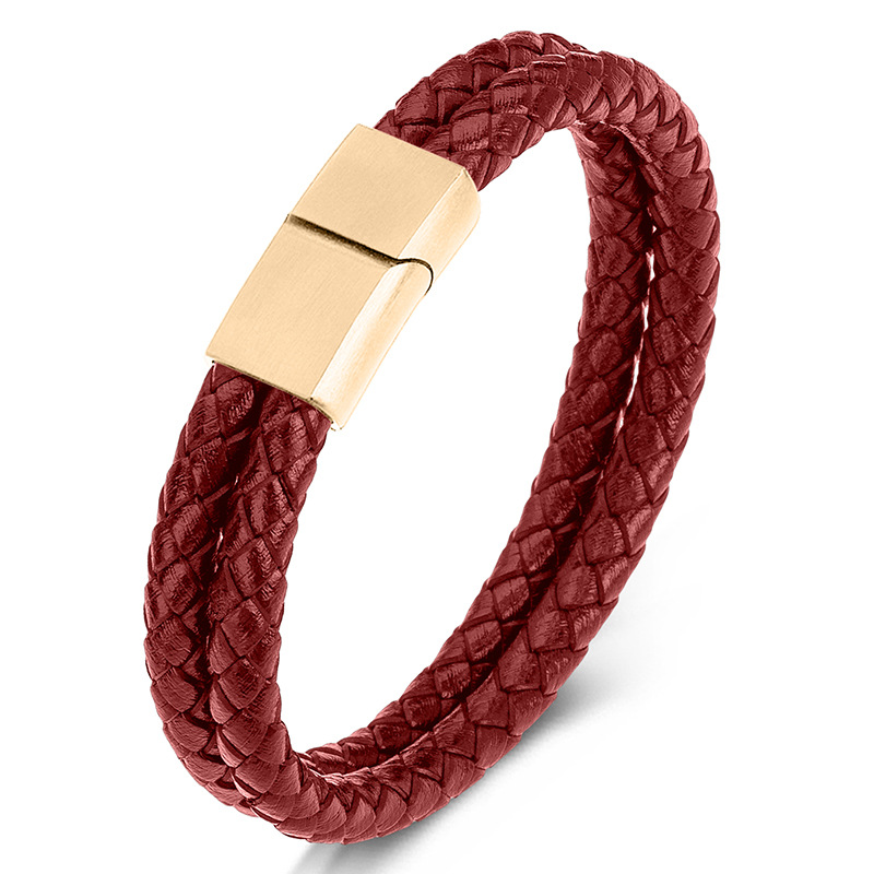 Red leather 【 Gold 】 Inner ring 165mm【 Strai