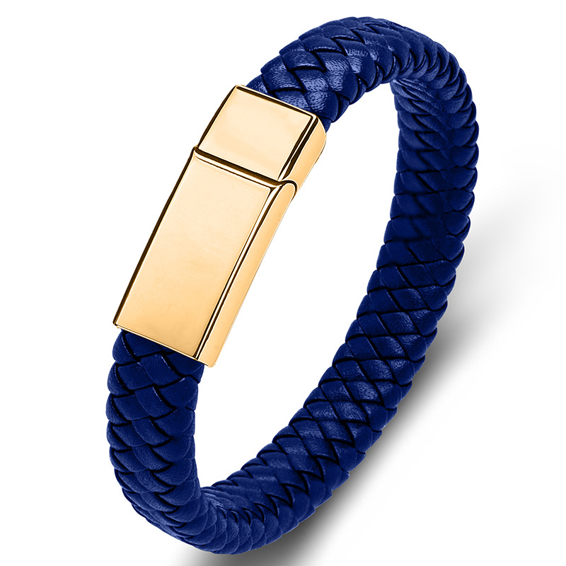 9:Blue leather [gold]