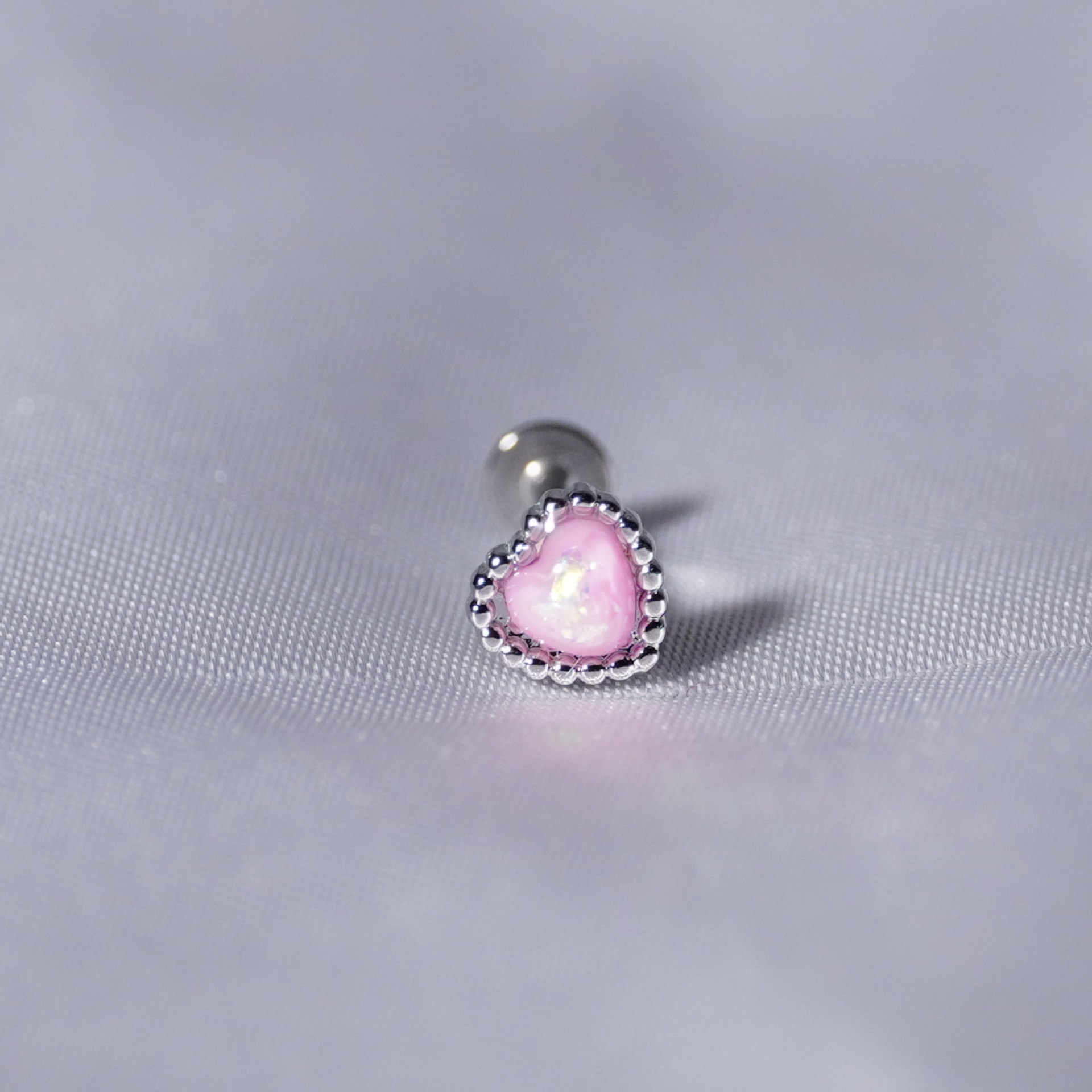 light pink Imitated Opal 1.2*8mm