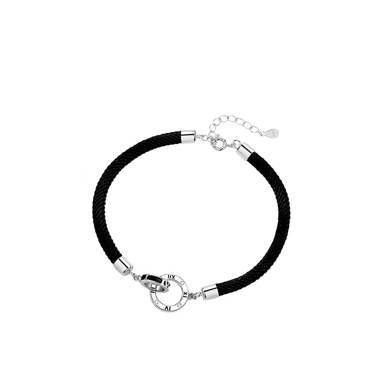 men bracelet 18.5cm with 4cm extender chain