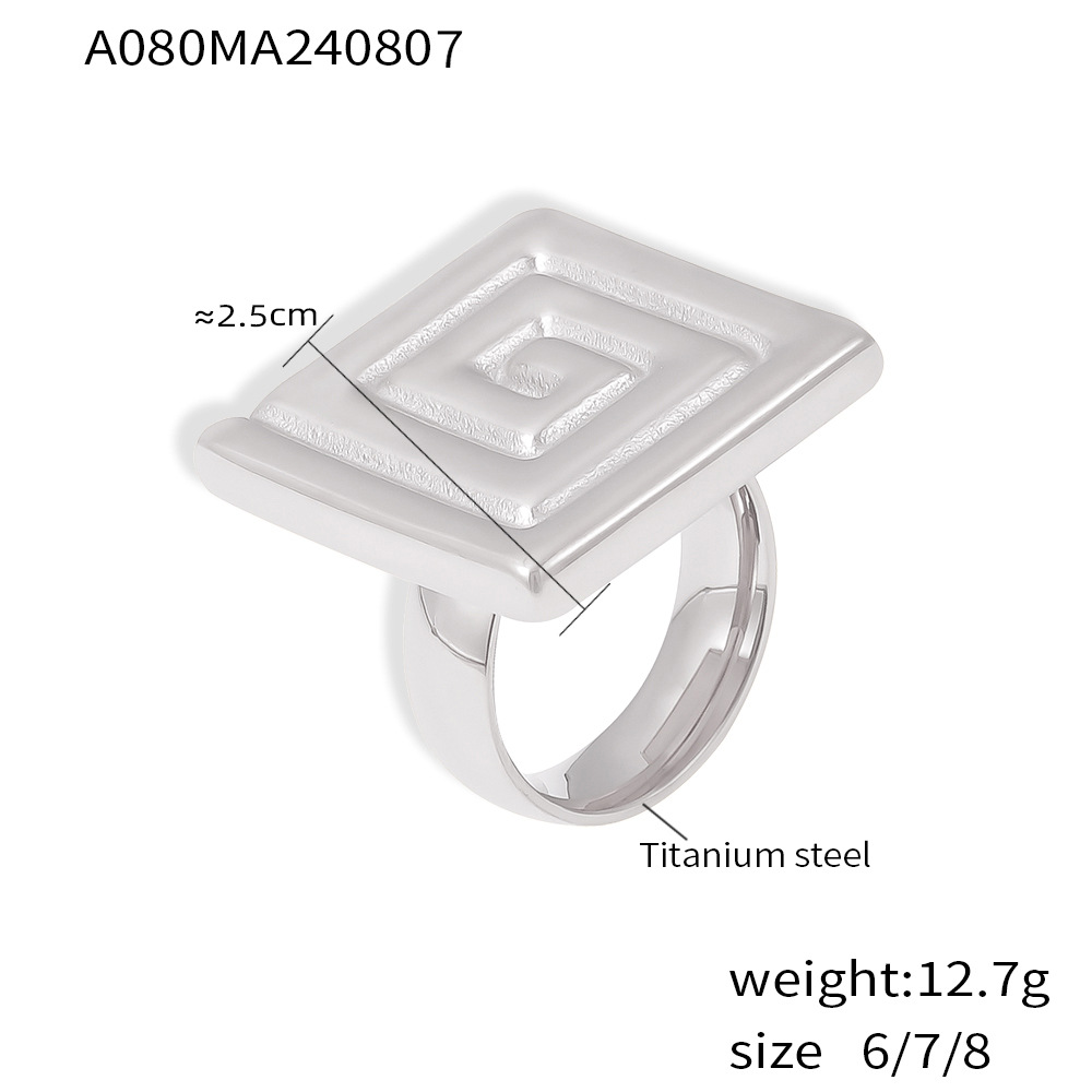 1:Steel ring size 6