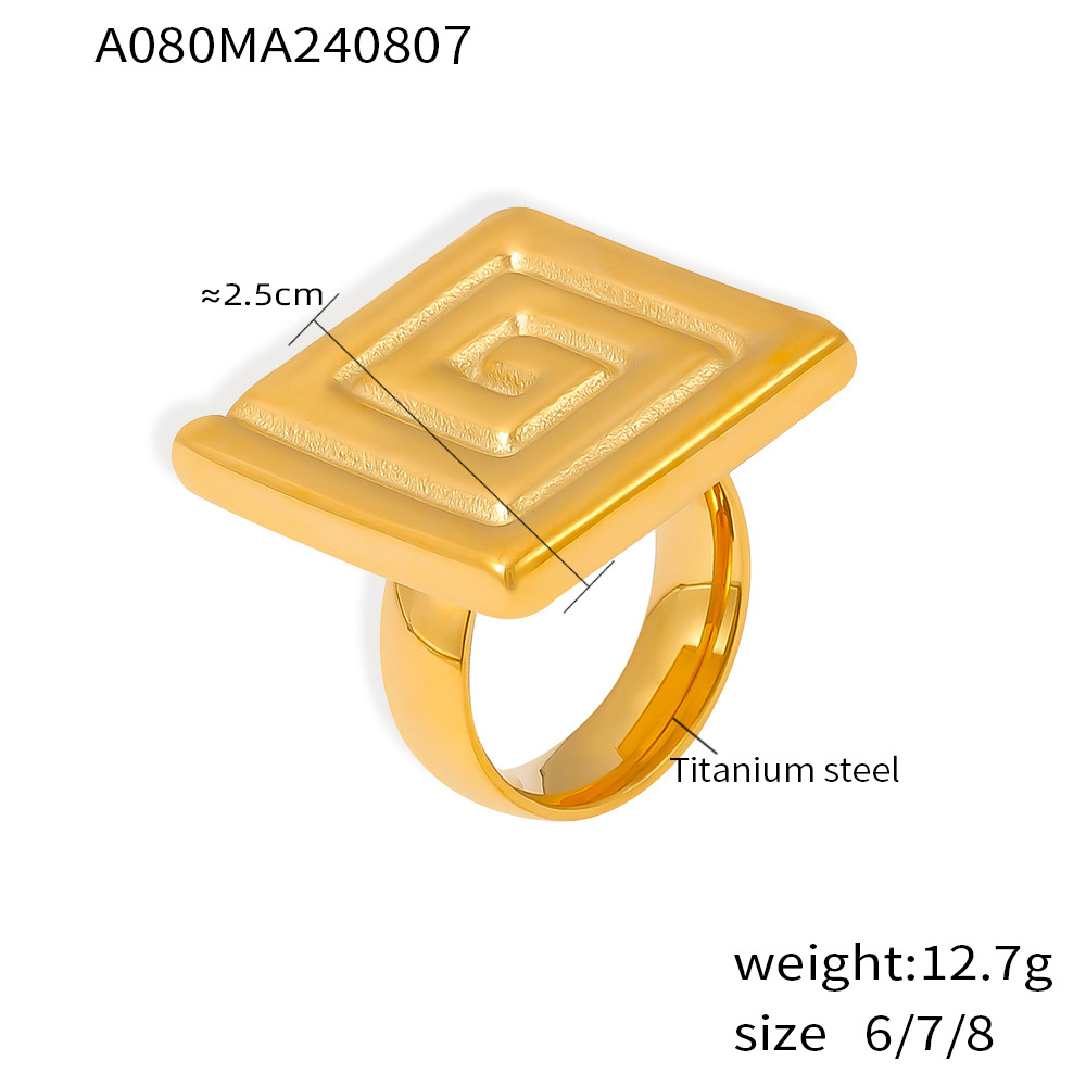 5:Gold ring size 7